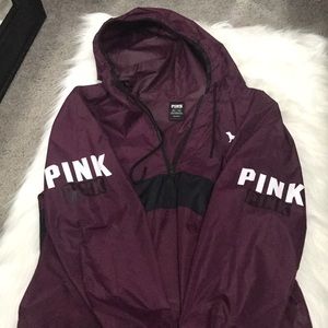 Adorable PINK rain jacket/windbreaker !!